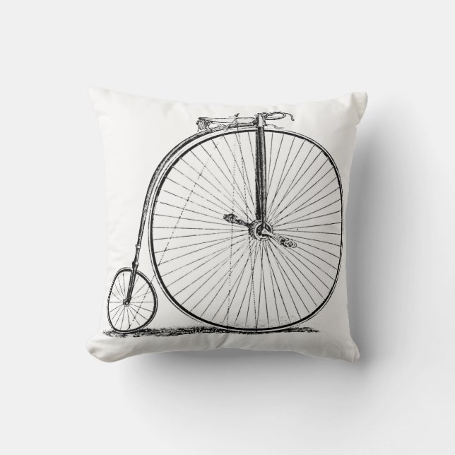 Cojín Decorativo Penny Farthing (Anverso)