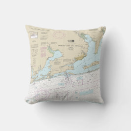 Cojín Decorativo Pensacola Bay y el gráfico náutico 11382