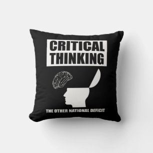 Cojín Decorativo Pensamiento Crítico Del Otro Déficit Nacional