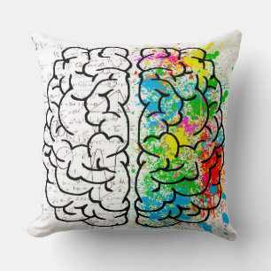 Cojín Decorativo Pensamiento mental de la idea de la psicología