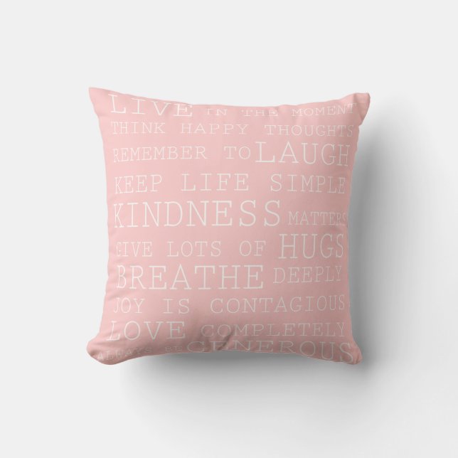 Cojín Decorativo Pensamientos positivos (Anverso)