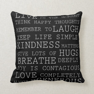 Cojín Decorativo Pensamientos positivos