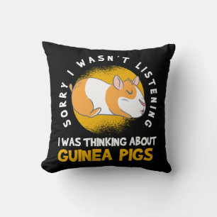 Cojín Decorativo Pensando en Guinea Pig Cavy Roddent