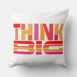Cojín Decorativo Pensar en gran motivación