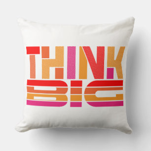Cojín Decorativo Pensar en gran motivación