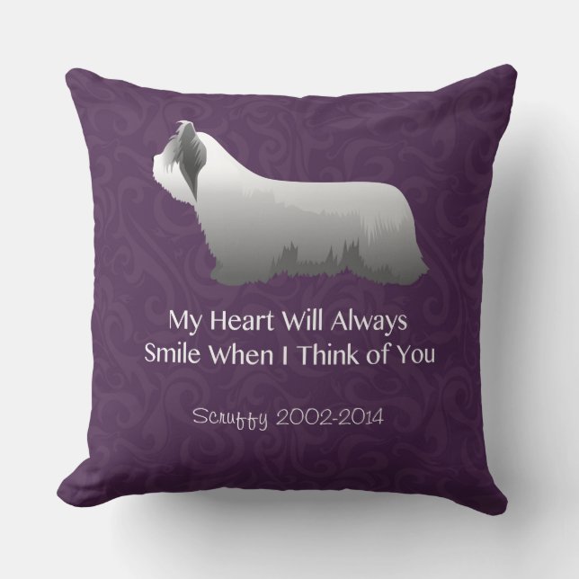 Cojín Decorativo Pensar más terrible en tu diseño (Anverso)