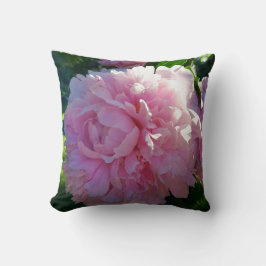 Cojín Decorativo Peonies rosados en mi jardín - naturaleza de las