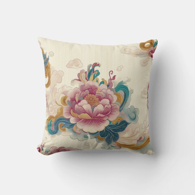 Cojín Decorativo Peony flotante (Anverso)