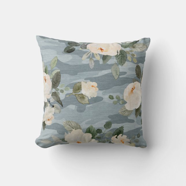 Cojín decorativo Peony Flower Camo (Anverso)
