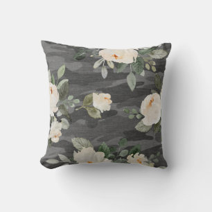 Cojín decorativo Peony Gray Camo