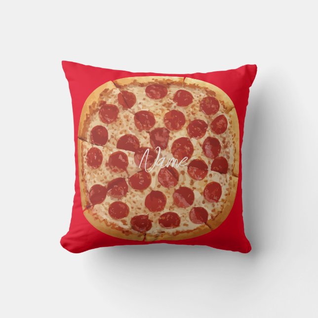Cojín Decorativo Pepperoni Pizza Thunder_Cove (Anverso)
