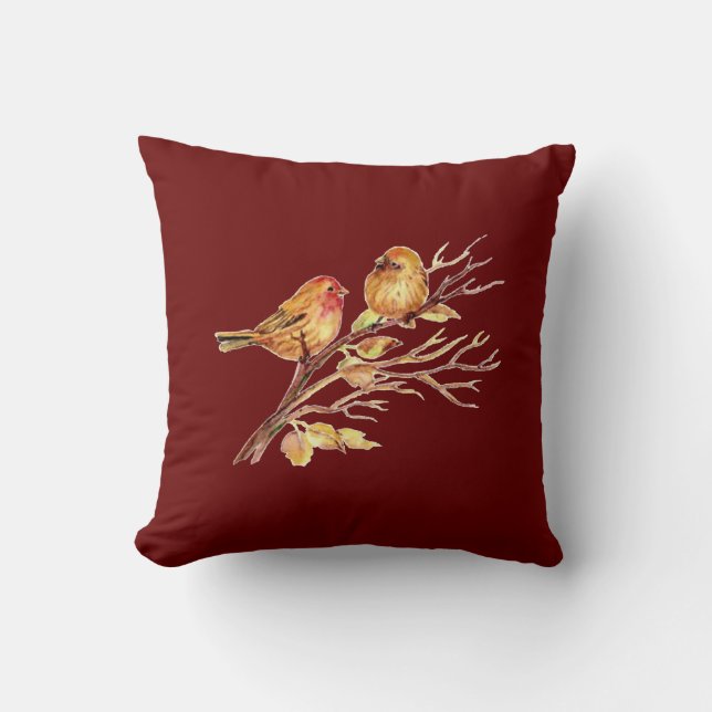 Cojín Decorativo Pequeña acuarela Cuta Naturaleza Vida silvestre (Anverso)