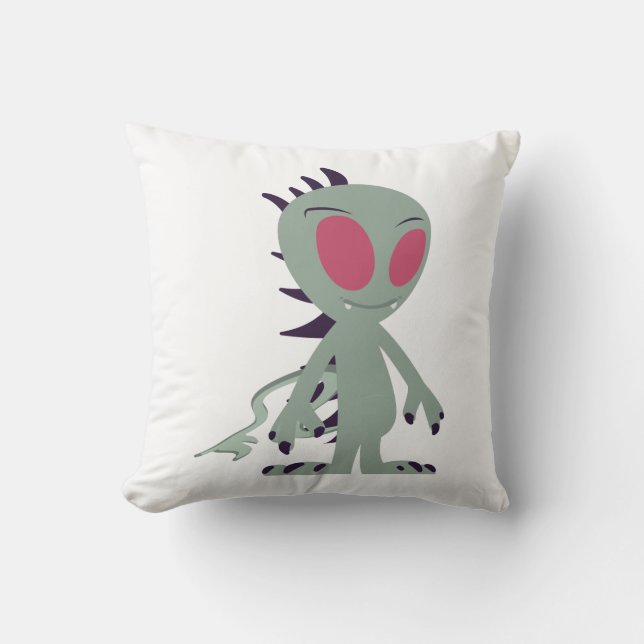 Cojín Decorativo Pequeña Chupacabra (Anverso)