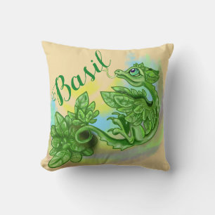 Cojín Decorativo Pequeña Herb Garden Dragon~Basil