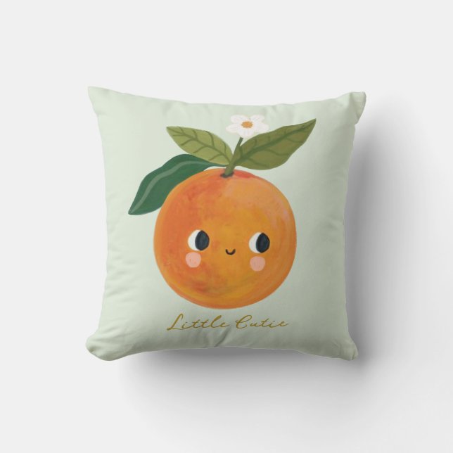 Cojín Decorativo Pequeña Naranja Cutie (Anverso)