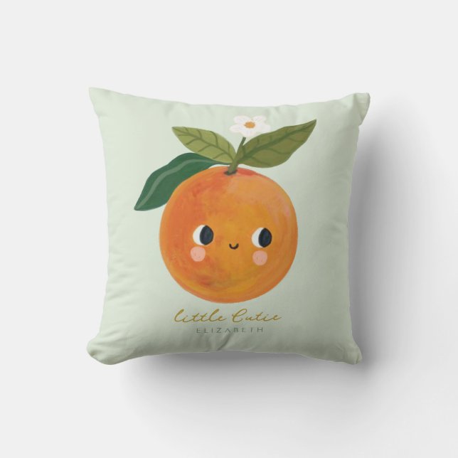Cojín Decorativo Pequeña Naranja Cutie (Anverso)
