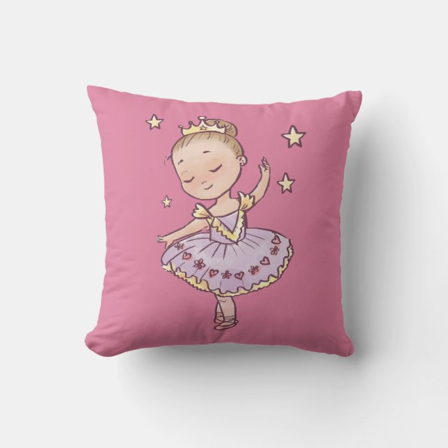 Cojín Decorativo Pequeña princesa Ballerina (Anverso)