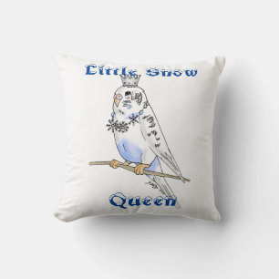 Cojín Decorativo Pequeña Reina de Nieve Budgie Pillow