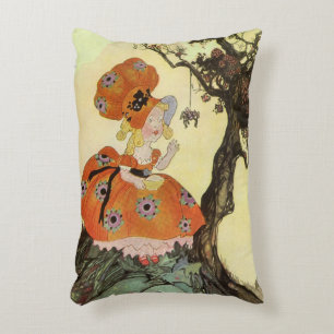 Cojín Decorativo Pequeña señorita Muffet & Spider, madre vintage Go