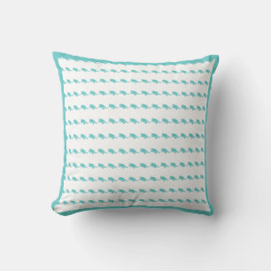 Cojín Decorativo pequeñas tortugas verde azuladas/aqua en PILLOW bl