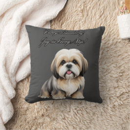 Cojín Decorativo Pequeño Amigo de la Muerte: Marrón claro y up blan