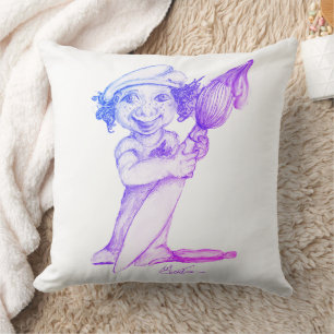 Cojín Decorativo Pequeño artista lindo en formación 