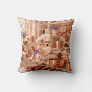 Cojín Decorativo Pequeño Chocolatero Reyezuelo Cottage de Cobre en