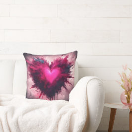 Cojín Decorativo Pequeño Corazón Rosa