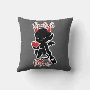 Cojín Decorativo Pequeño Diablo Baddie Amor Remo "Humor Endiablado"