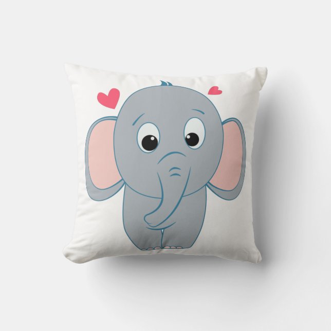 Cojín Decorativo Pequeño elefante (Anverso)