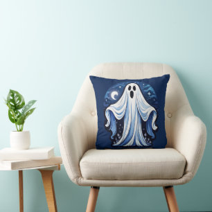Cojín Decorativo Pequeño Fantasma Espeluznante - Halloween 16 - Div