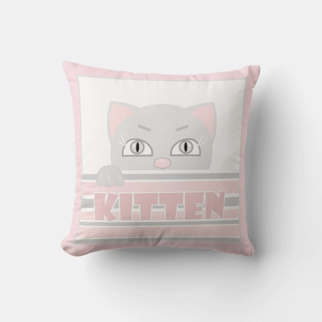 Cojín Decorativo Pequeño gatito (Anverso)