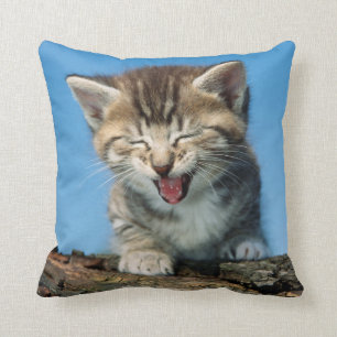 Cojín Decorativo Pequeño gatito en un árbol
