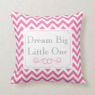 Cojín Decorativo Pequeño grande el ideal, Chevron gris blanco