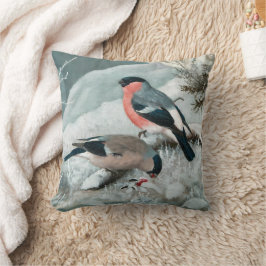 Cojín Decorativo Pequeño pájaro lindo - Bullfinch, arte
