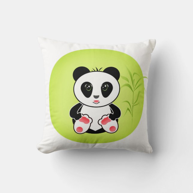 Cojín Decorativo Pequeño Panda (Anverso)