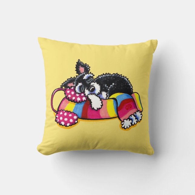 Cojín Decorativo Pequeño Schnauzer (Anverso)