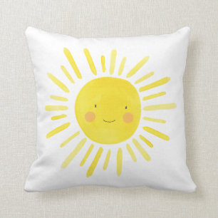 Cojín Decorativo Pequeño Sol Amarillo Habitación de Guardería