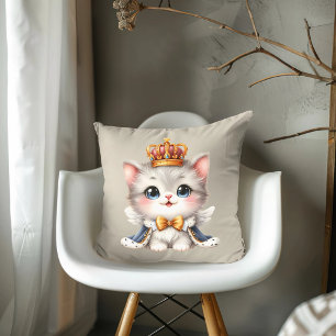 Cojín Decorativo Pequeño y lindo gatito príncipe