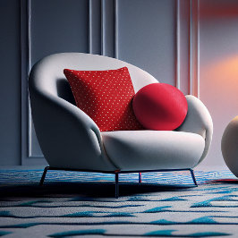 Cojín Decorativo Pequeños corazones rojos pequeños El día de San Va