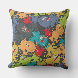 Cojín Decorativo Pequeños monstruos graciosos