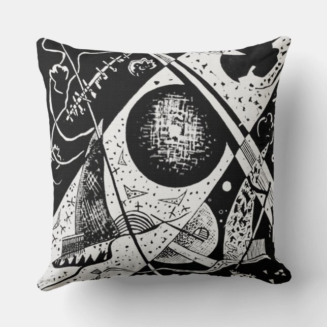 Cojín Decorativo Pequeños mundos VI - Kandinsky (Reverso )