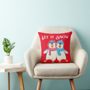 Cojín Decorativo Pequeños Navidades personalizados Twin Penguin Kid