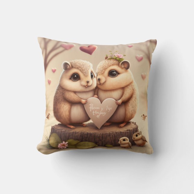 Cojín Decorativo Pequeños osos osos personalizados (Anverso)