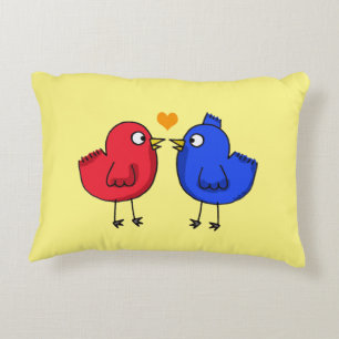 Cojín Decorativo pequeños pájaros lindos del amor