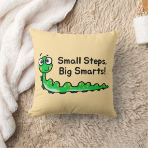 Cojín Decorativo Pequeños pasos Personalizado de oruga de Smarts gr