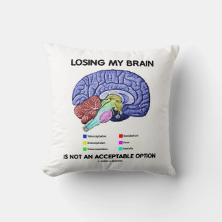 Cojín Decorativo Perder El Cerebro No Es Una Opción Aceptable