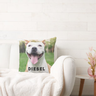 Cojín Decorativo Pérdida de Mascota de fotos de perros o gatos de p