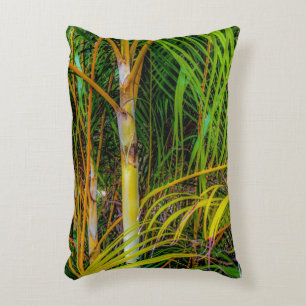 Cojín Decorativo Perdida en la orilla de las palmas de Areca