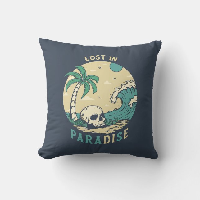 Cojín Decorativo Perdido en el paraíso 2 (Anverso)